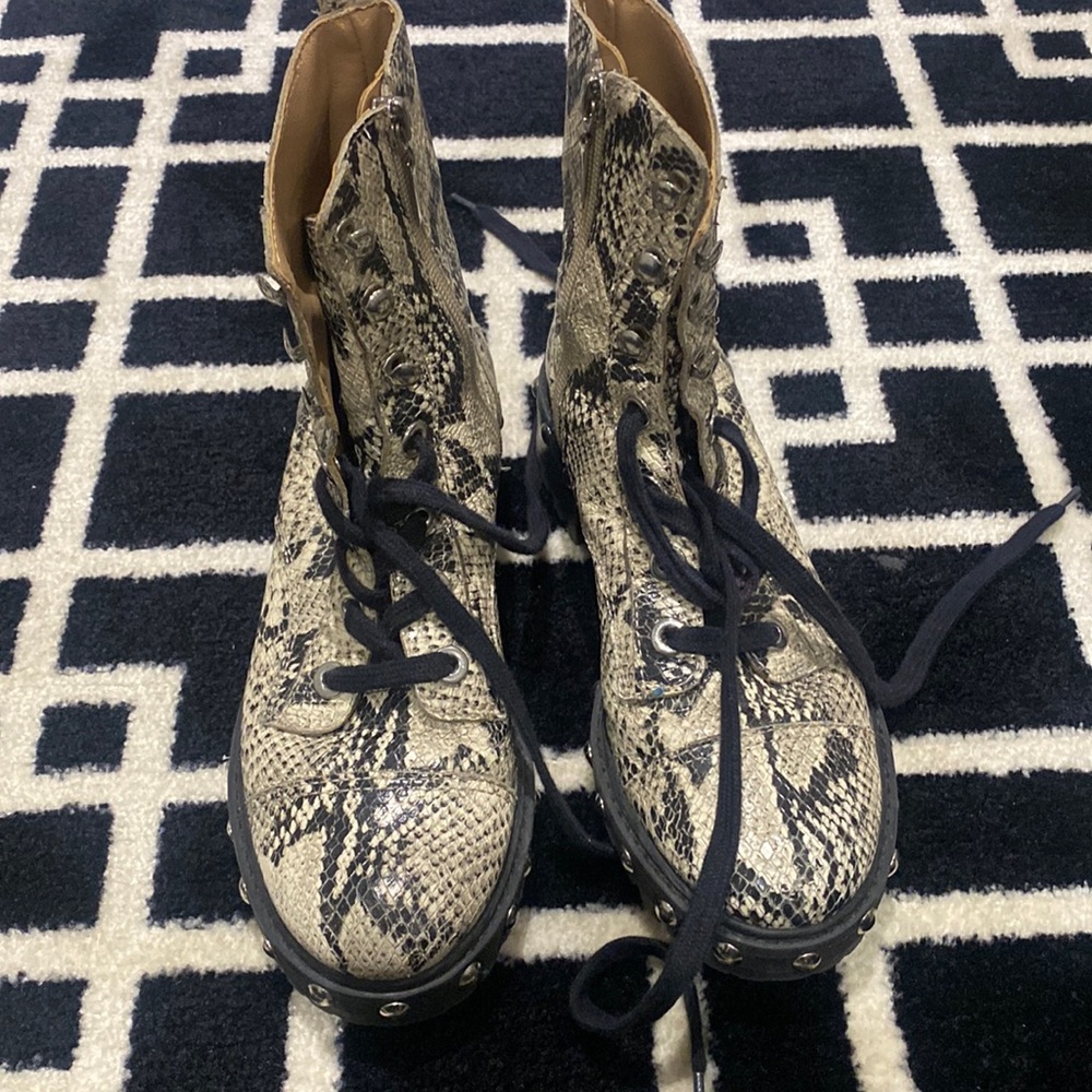 Schultz Andrea combat leather boot